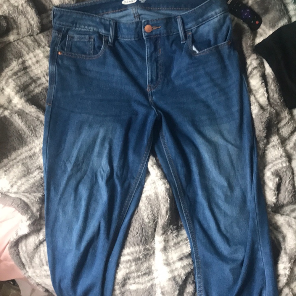 Navy blue jeans